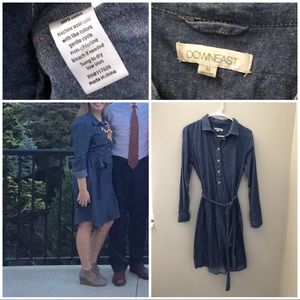 Denim Button Up Dress
